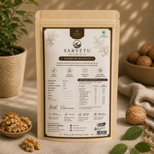 Sarvetu Premium Walnuts Akhrot 250gm