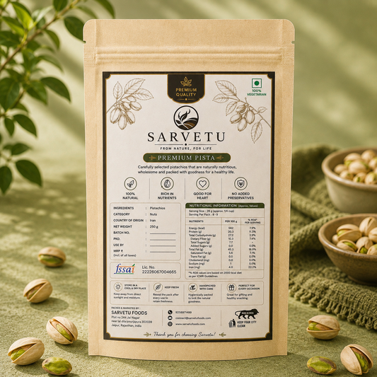 Sarvetu Premium Pistachios Pista 250gm