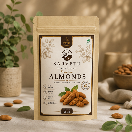 Sarvetu Premium Almonds Badam 250gm