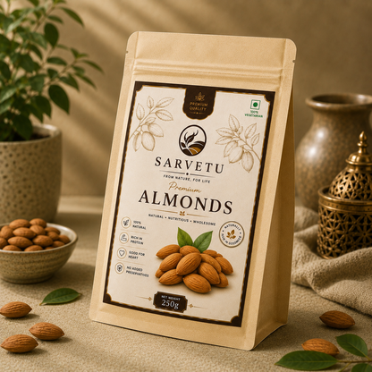 Sarvetu Premium Almonds Badam 250gm