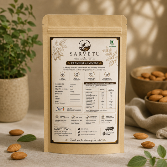 Sarvetu Premium Almonds Badam 250gm